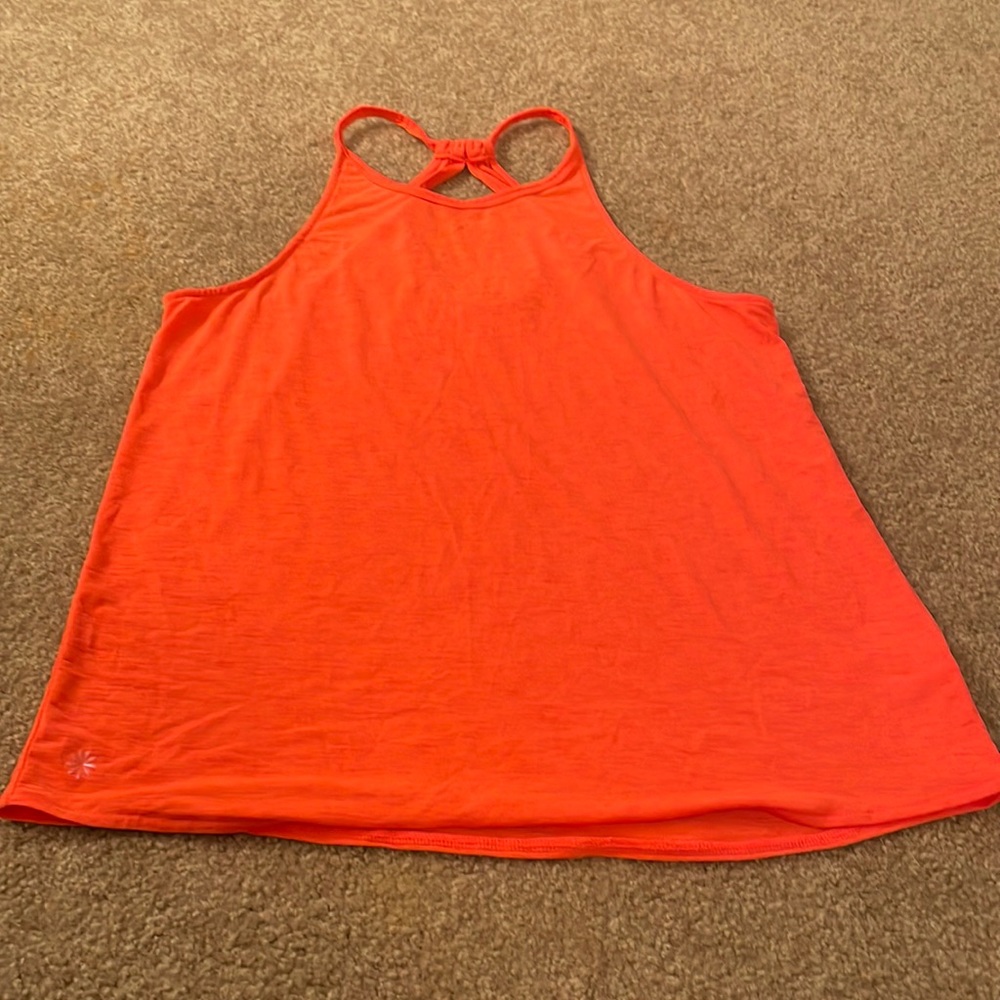 Athleta Girl orange tank - approximately size 10/12.